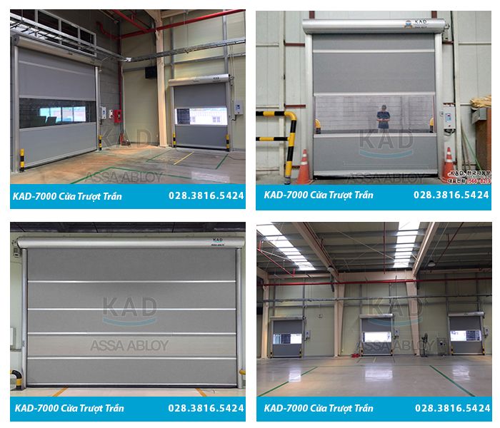 cửa cuốn đóng mở nhanh thích hợp lắp cho nhà xưởng 1