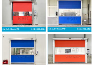 cửa cuốn đóng mở nhanh thích hợp lắp cho nhà xưởng