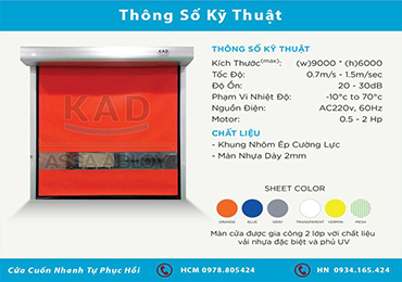 cửa cuốn nhanh tự phục hồi