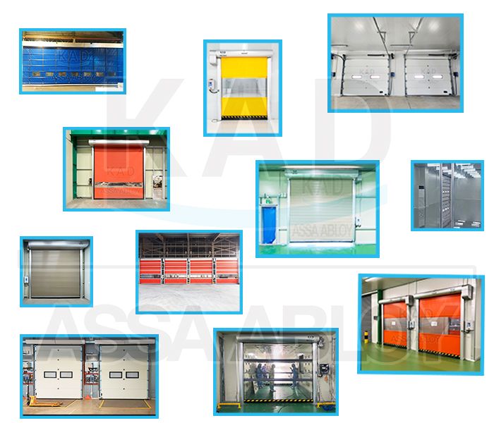 cửa cuốn tốc độ cao lắp đặt cho nhà xưởng