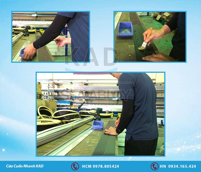 sản xuất cửa cuốn nhanh màn nhựa pvc