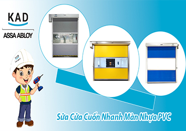 sửa cửa cuốn nhanh màn nhựa - sửa cửa cuốn