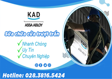 sửa chữa cửa cuốn trượt trần kad nhanh chóng uy tín