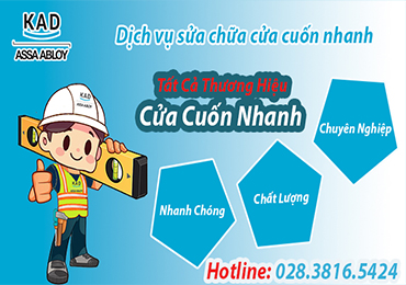 báo giá sửa cửa cuốn nhanh kad
