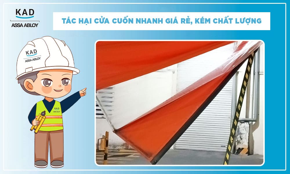 cửa cuốn nhanh giá rẻ tác hại