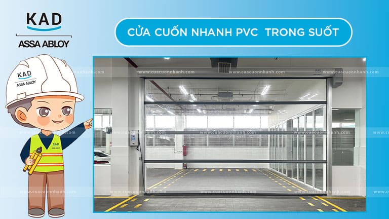 cửa cuốn nhanh pvc trong suốt