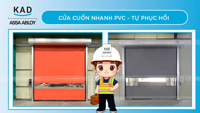 Cửa cuốn nhanh pvc tự phục hồi