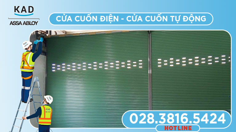 cửa cuốn motor điện