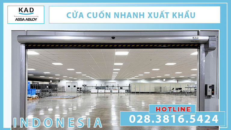 cửa cuốn nhanh xuất khẩu indonesia