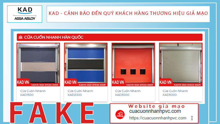 hàng giả mạo sản phẩm kad 01 