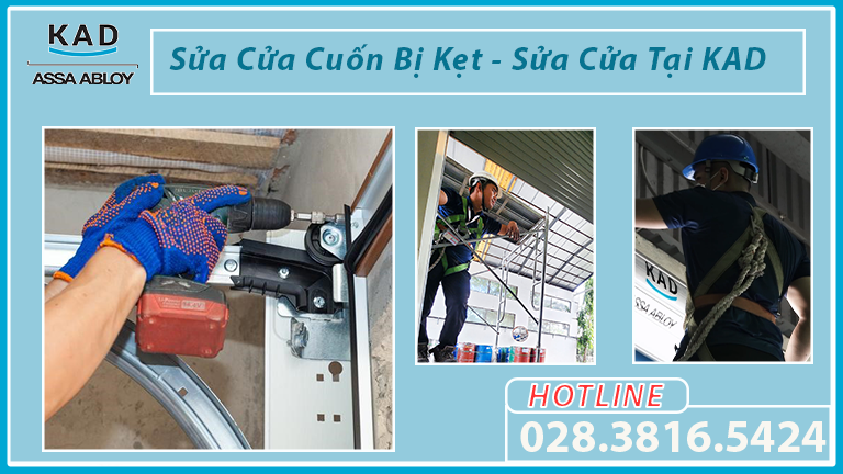 sửa cửa cuốn bị kẹt