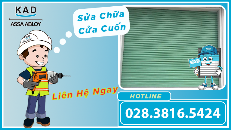 sửa chữa cửa cuốn bị kẹt