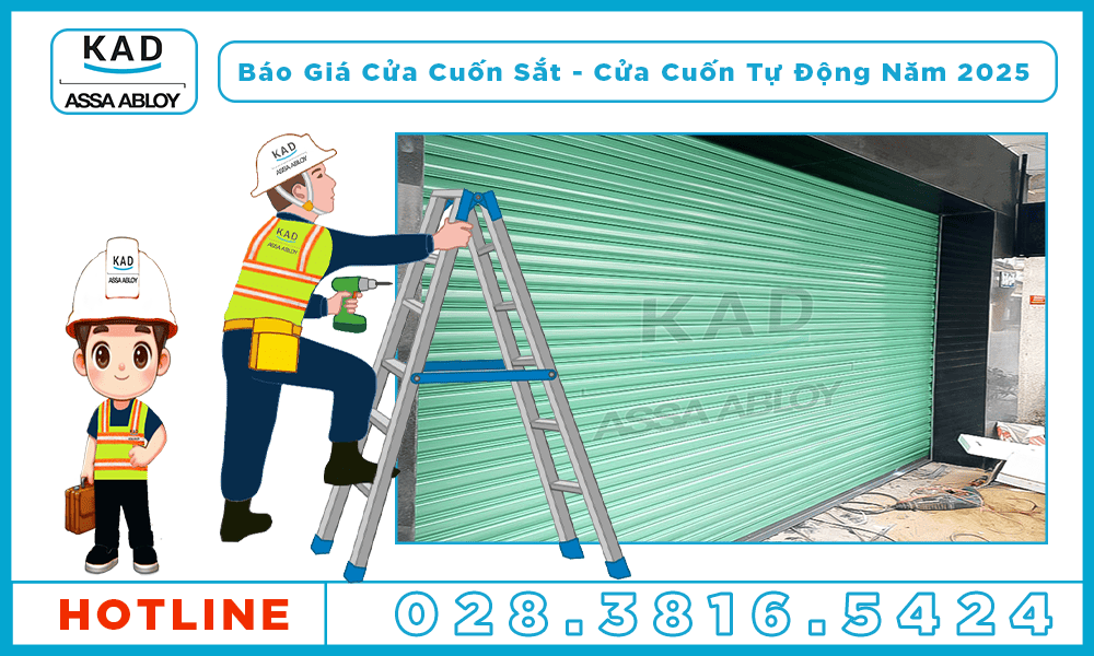 báo giá cửa cuốn sắt chi tiết