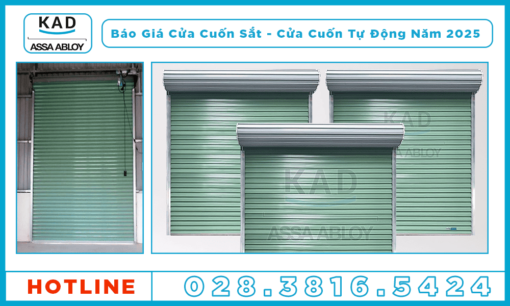 báo giá cửa cuốn sắt kad