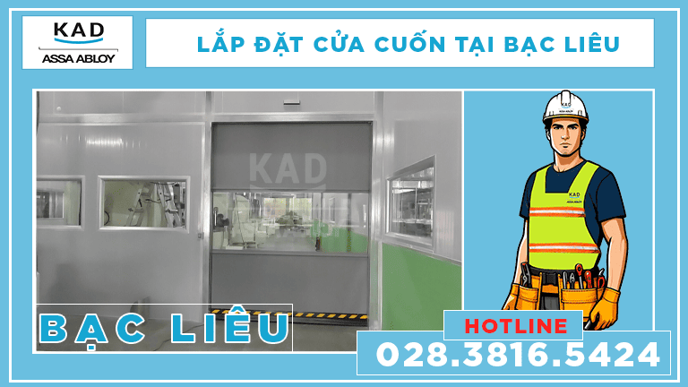 lắp đặt cửa cuốn nhanh tại bạc liêu 2025