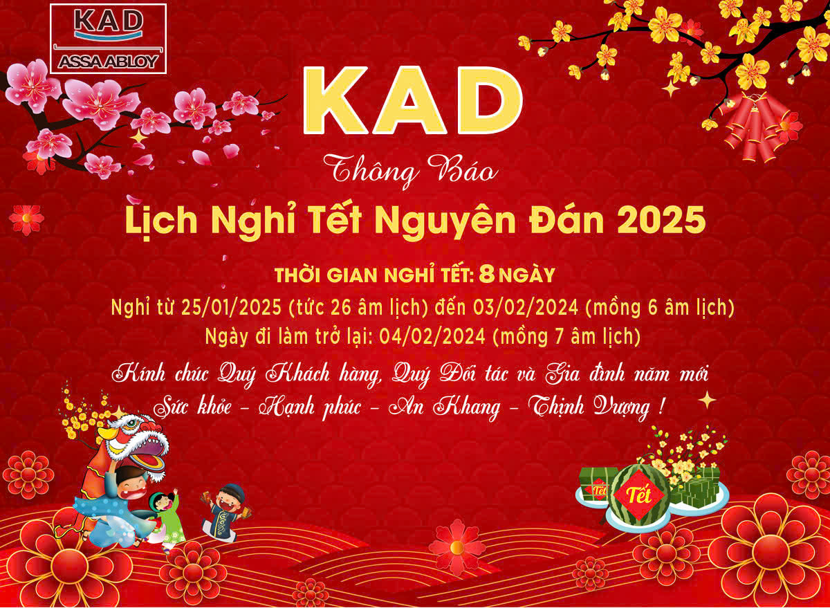 thông báo nghỉ tết ất tỵ 2025
