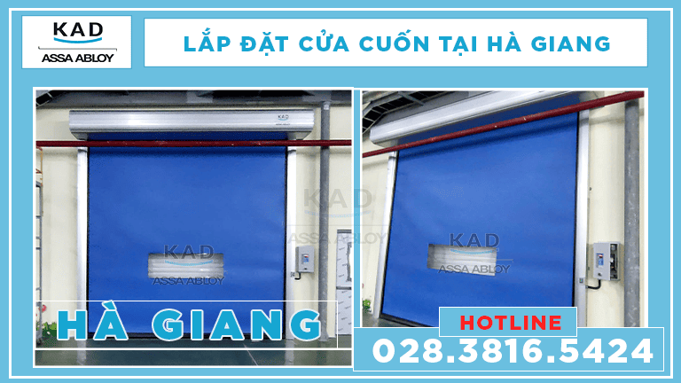 lắp đặt cửa cuốn nhanh tại hà giang