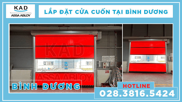 lắp đặt cửa cuốn nhanh tại bình dương