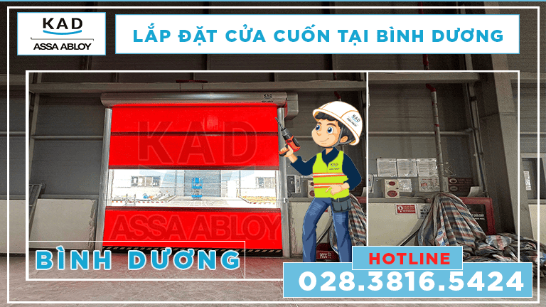 lắp đặt cửa cuốn nhanh tại bình dương