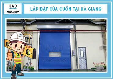 lắp đặt cửa cuốn nhanh tại hà giang