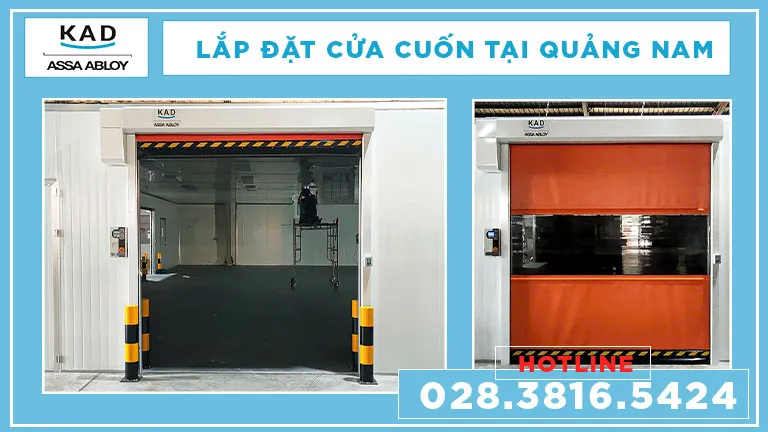 lắp đặt cửa cuốn nhanh kad tại quảng nam
