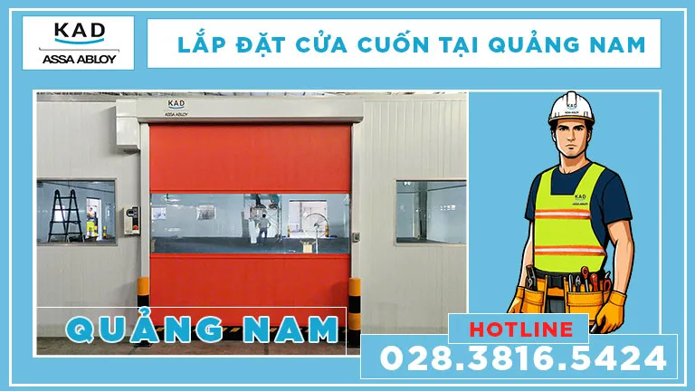 cửa cuốn nhanh được lắp đặt hoàn thành tại quảng nam 
