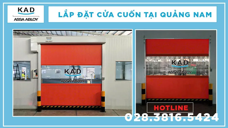 cửa cuốn nhanh kad được lắp đặt tại quảng nam