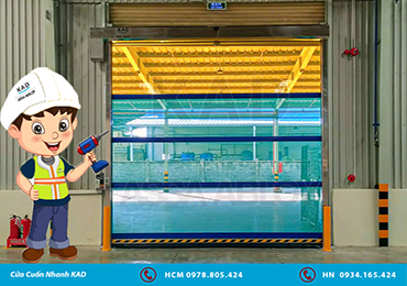 cửa cuốn nhanh pvc kad