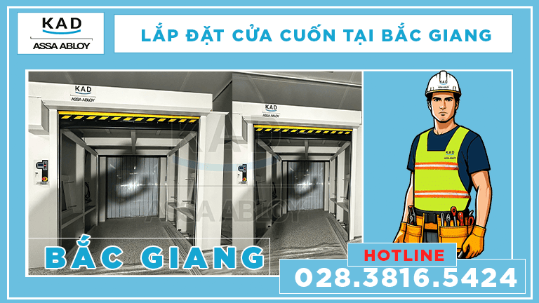 cửa cuốn nhanh lắp tại bắc giang