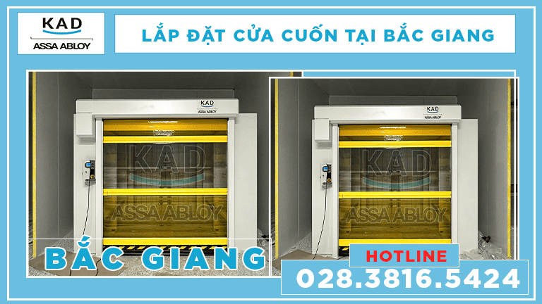 công trình cửa cuốn nhanh tại bắc giang