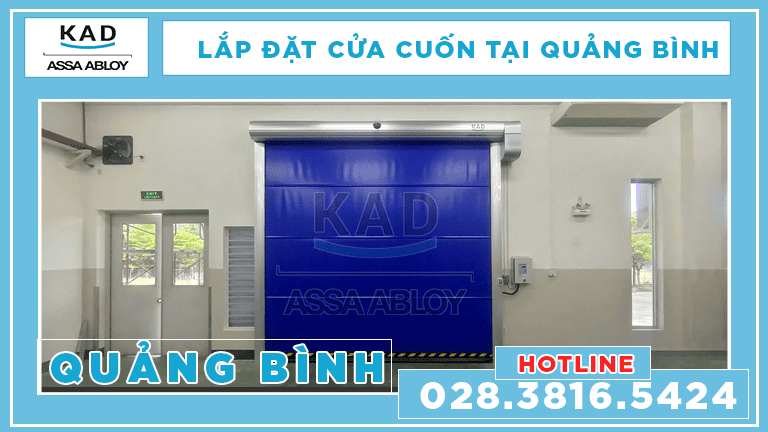 lắp đặt cửa cuốn nhanh kad tại quảng bình