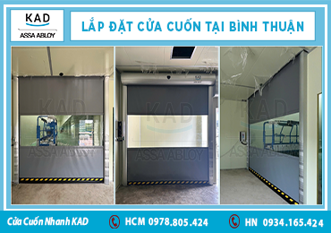 cửa cuốn nhanh lắp đặt tại bình thuận