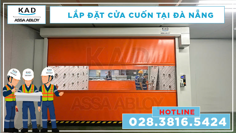 lắp đặt cửa cuốn nhanh tại đà nẵng