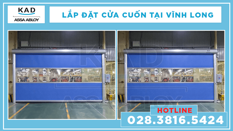 cửa cuốn nhanh lắp đặt tại vĩnh long