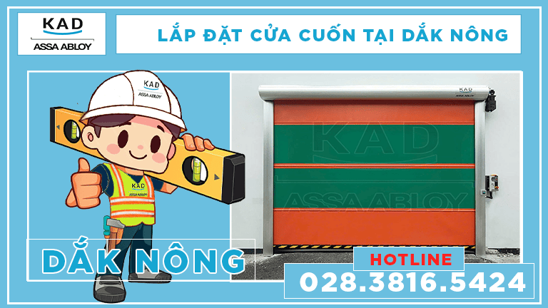 lắp đặt cửa cuốn nhanh kad tại dắk nông