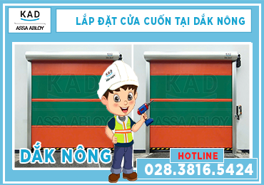 lắp đặt cửa cuốn nhanh tại dắk nông
