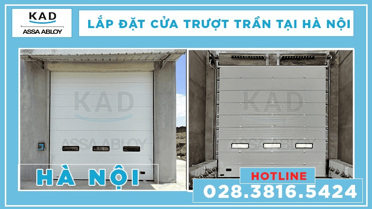 lắp đặt cửa trượt trần tại hà nội