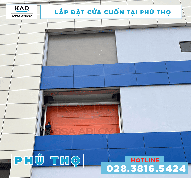 công trình cửa cuốn nhanh tại phú thọ