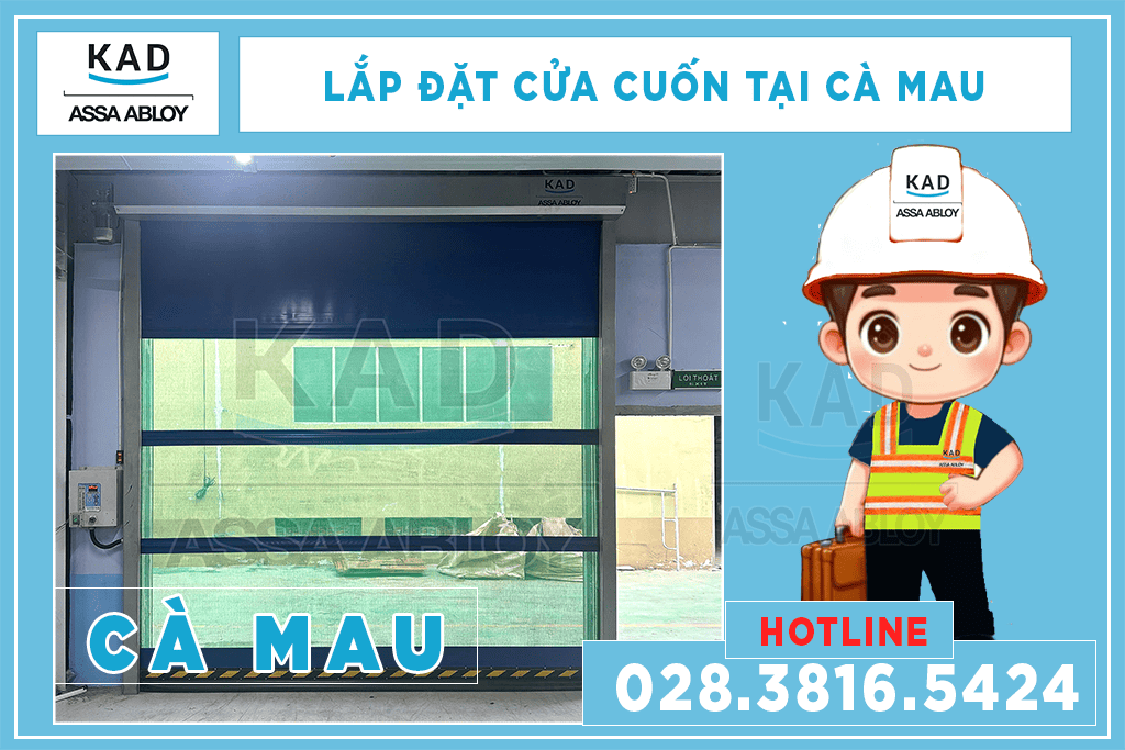 lắp cửa cuốn nhanh cà mau