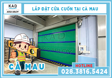 lắp đặt cửa cuốn nhanh cà mau
