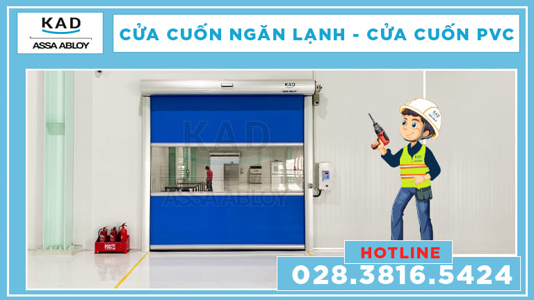 cửa cuốn pvc ngăn lạnh