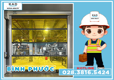 lắp đặt cửa cuốn nhanh tại bình phước