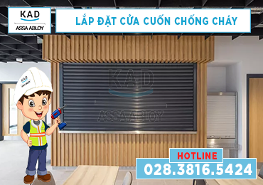 lắp đặt cửa cuốn chống cháy