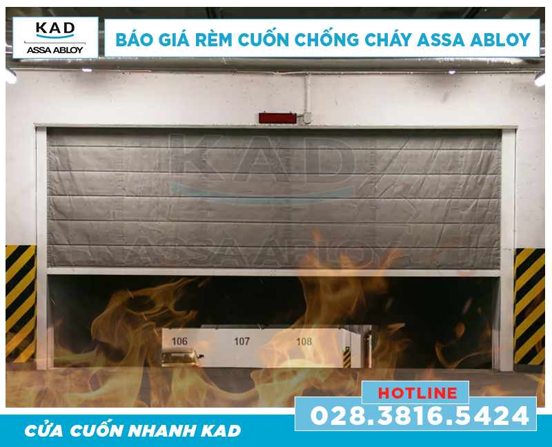 rèm cuốn chống cháy assa abloy