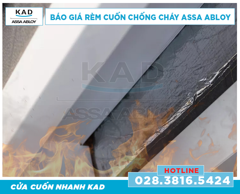 giá rèm chống cháy assa abloy 