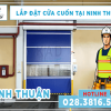 cửa cuốn nhanh kad lắp đặt tại ninh thuận