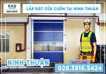 cửa cuốn nhanh kad lắp đặt tại ninh thuận