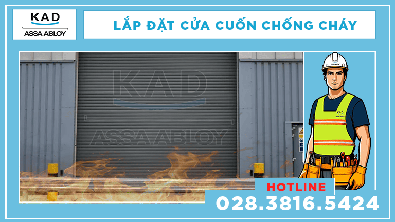 lắp đặt cửa cuốn chống cháy toàn quốc