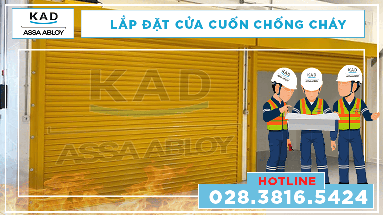 cửa cuốn chống cháy assa abloy