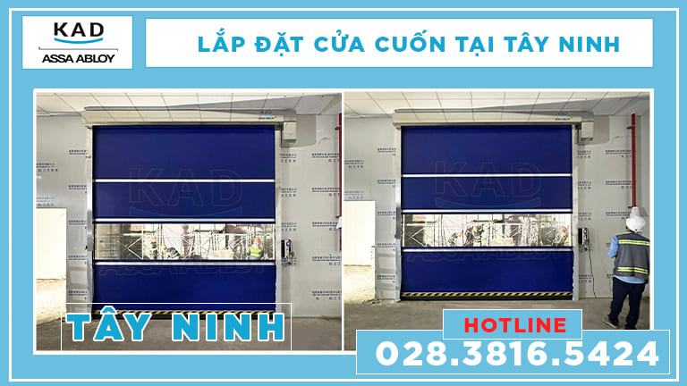 cửa cuốn nhanh lắp đặt ở tây ninh